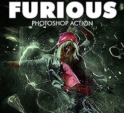 极品PS动作－狂暴火线(新版)：Furious Photoshop Action